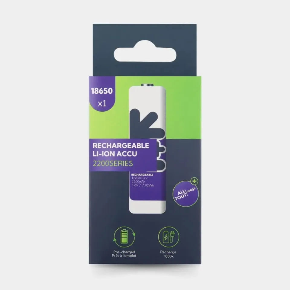 Uniross pile rechargeable 18650 Li-ion 2200mAh