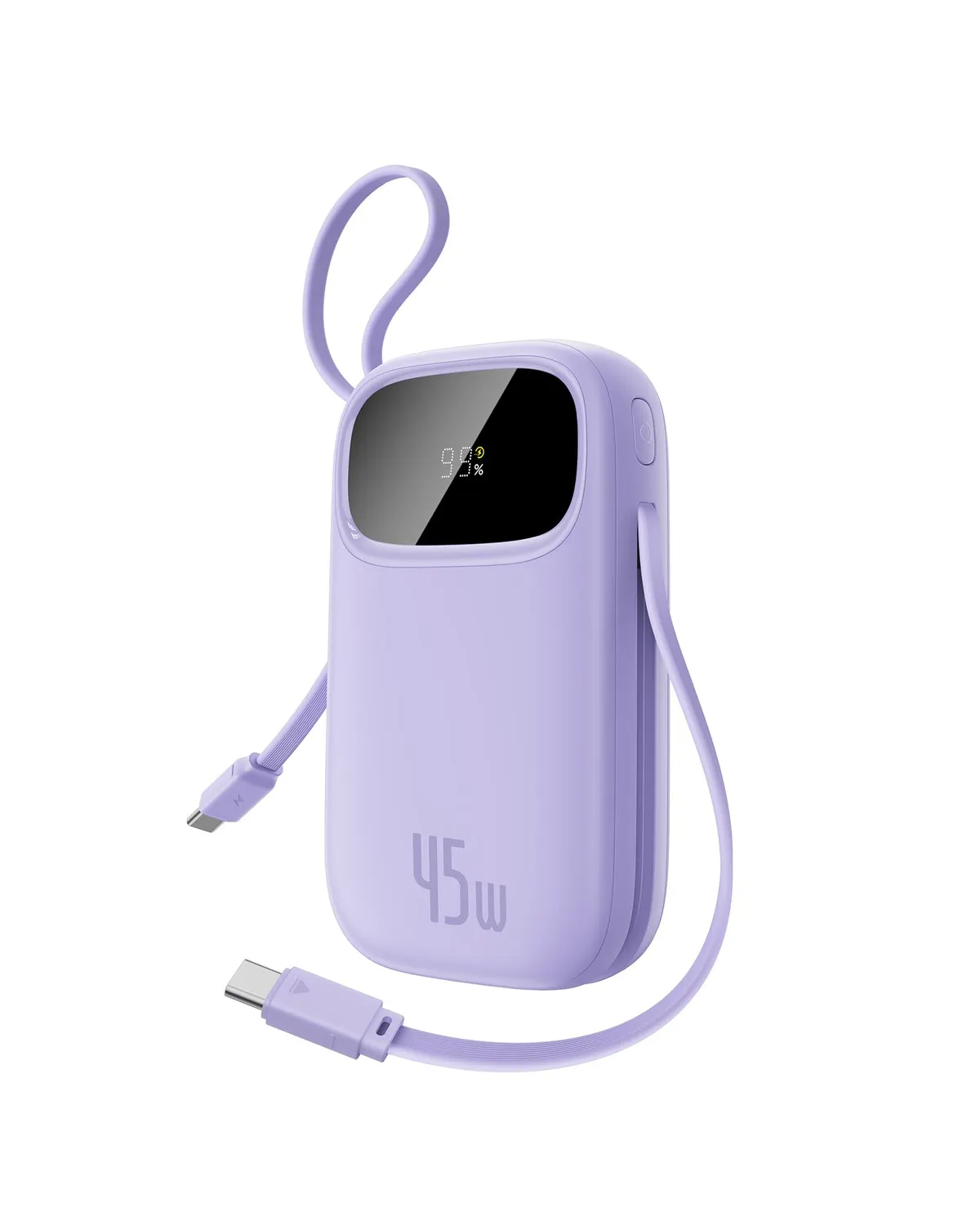 Baseus Qpow3 batterie externe 20 000 mAh 45 W noire avec câbles USB-C
