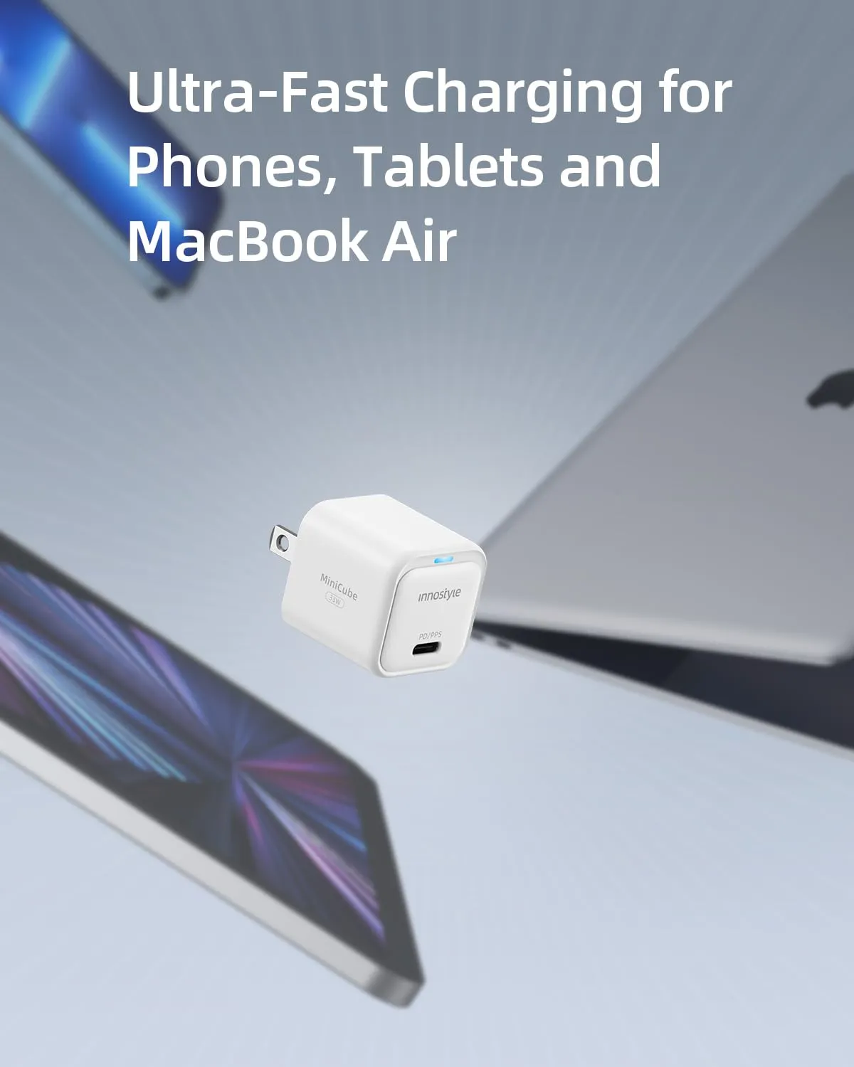 Innostyle MiniCube II chargeur USB-C 33 W GaN avec LED