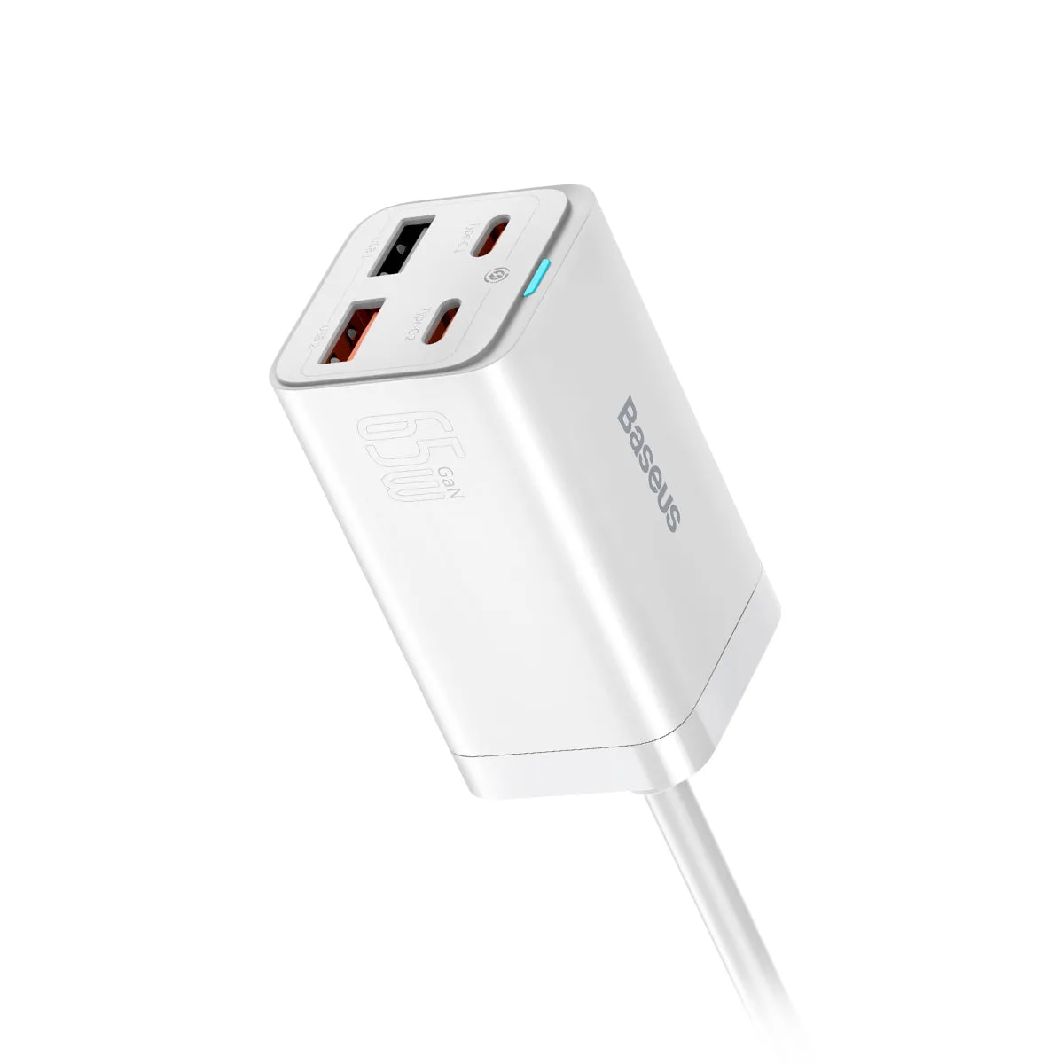Baseus GaN3 Pro chargeur bureau 4 ports 65W avec câble