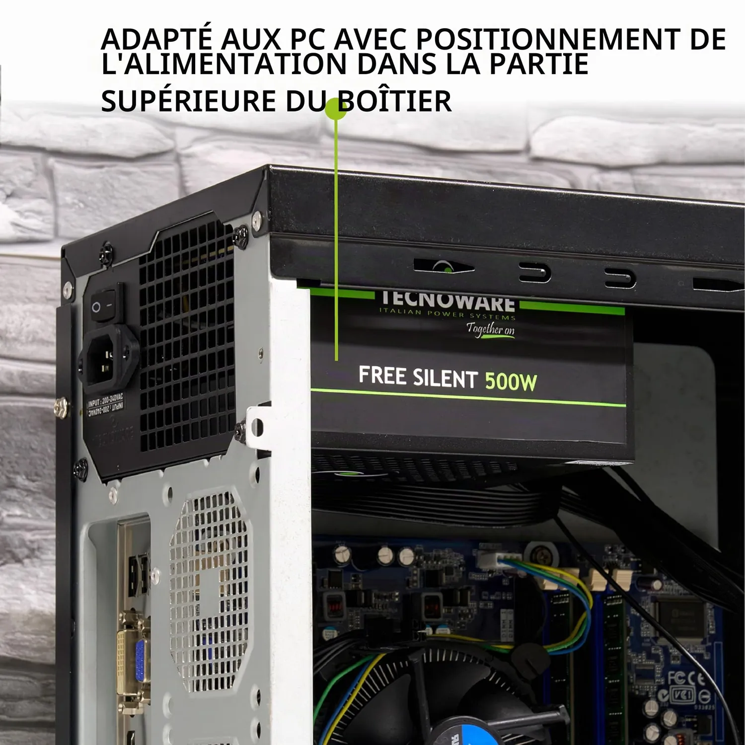 Tecnoware Free Silent 500 alimentation PC ATX 500 W PCI-E
