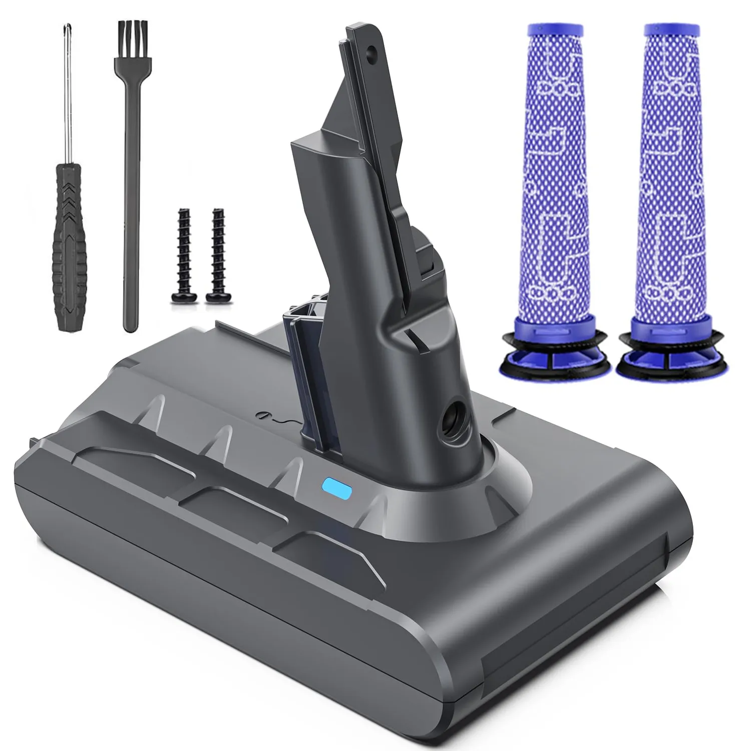 Keenstone V6 batterie Dyson 4600 mAh avec filtres