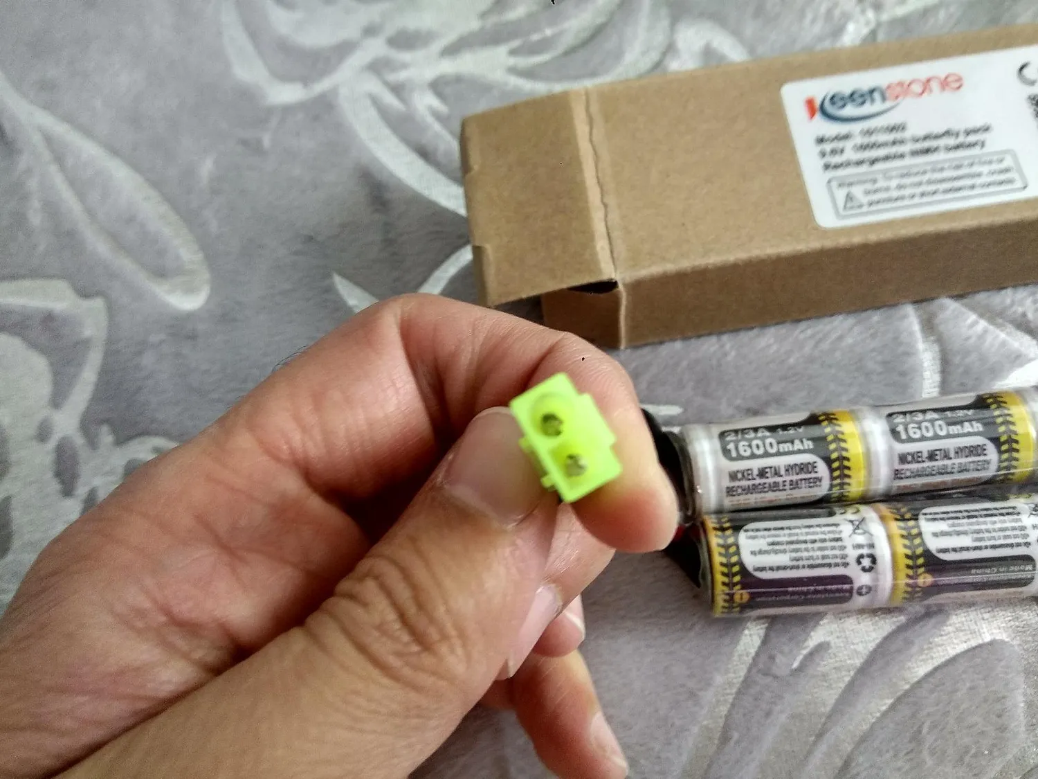 Keenstone batterie airsoft NiMH 9,6V 1600 mAh nunchuk