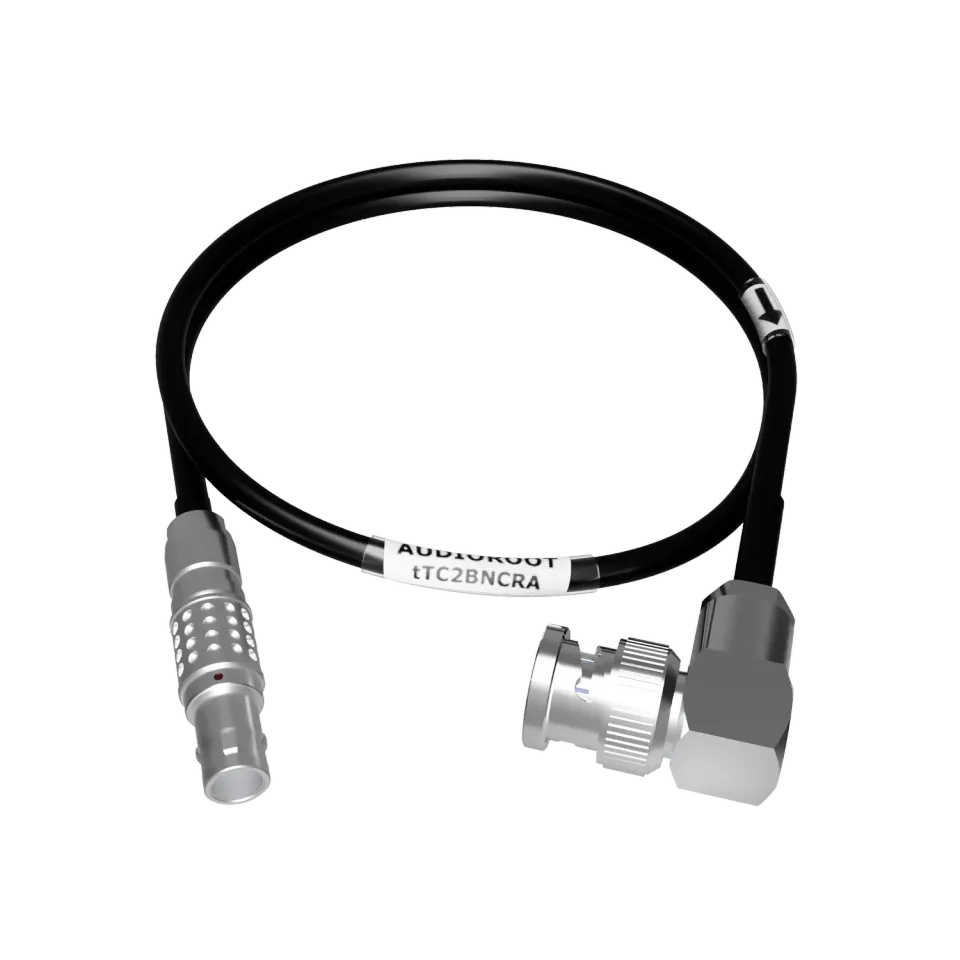 BSRF Audioroot tTC2BNCRA câble timecode BNC coudé 60 cm