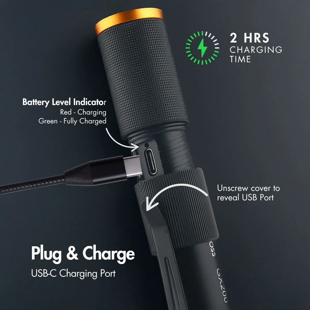 Uniross GX200 lampe torche rechargeable 300 lm