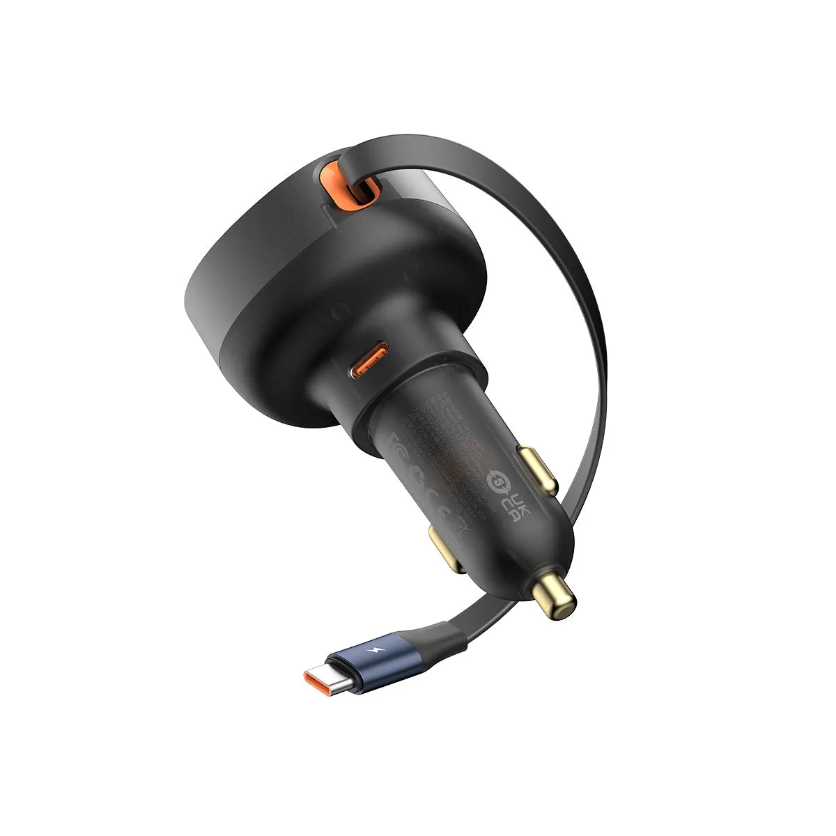 Baseus Enjoyment Pro chargeur voiture USB-C rétractable 60W