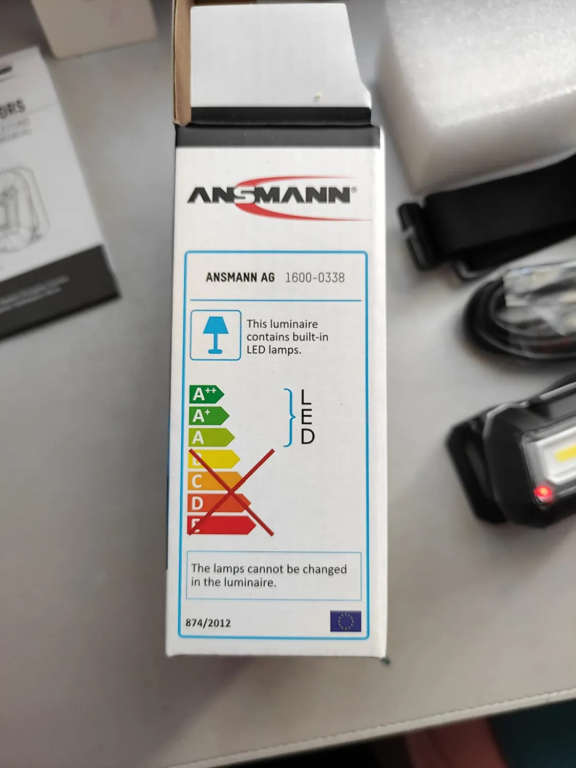 ANSMANN HD280RS lampe frontale rechargeable 280 lm étanche IP65