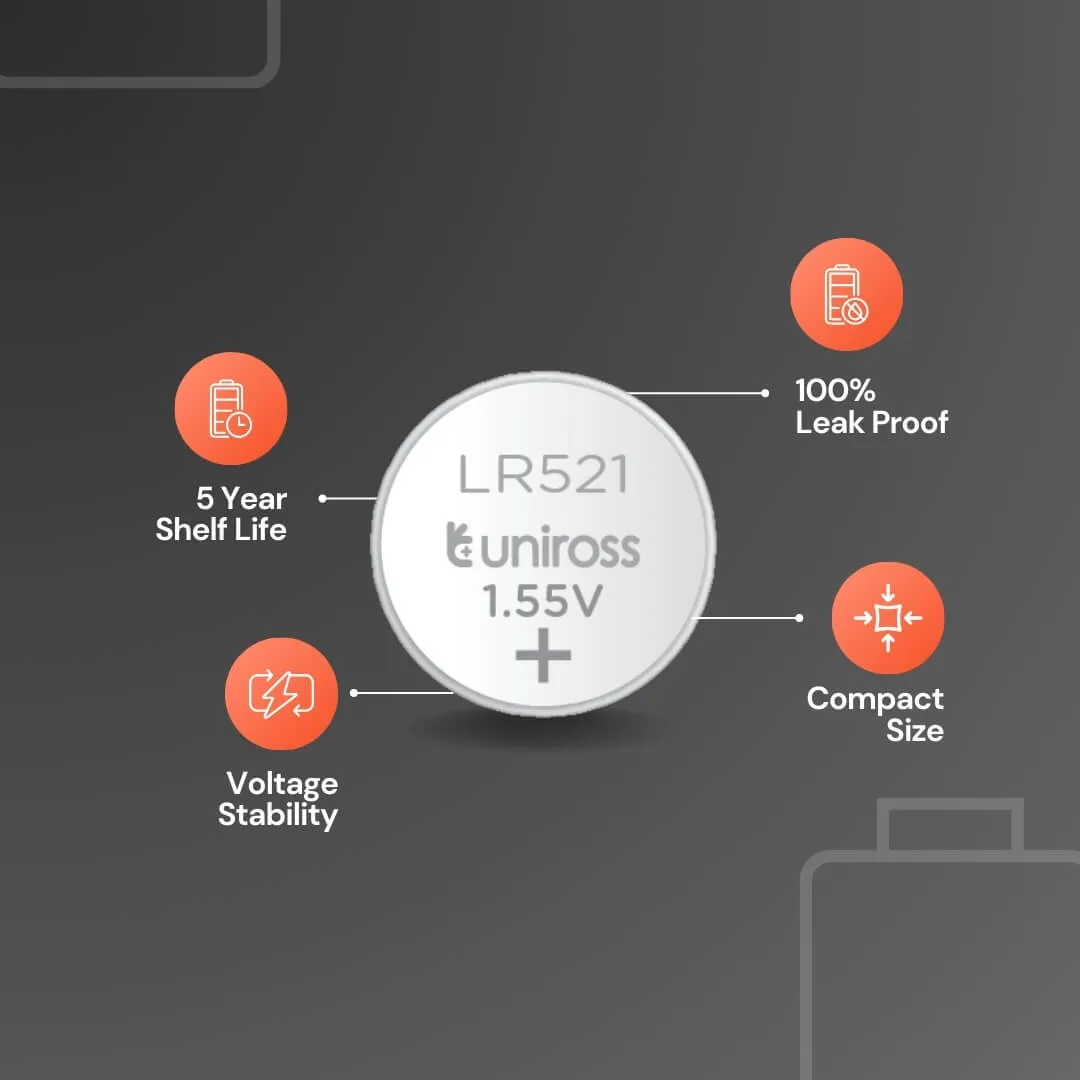 Uniross AG0 pile bouton alcaline blister de 10