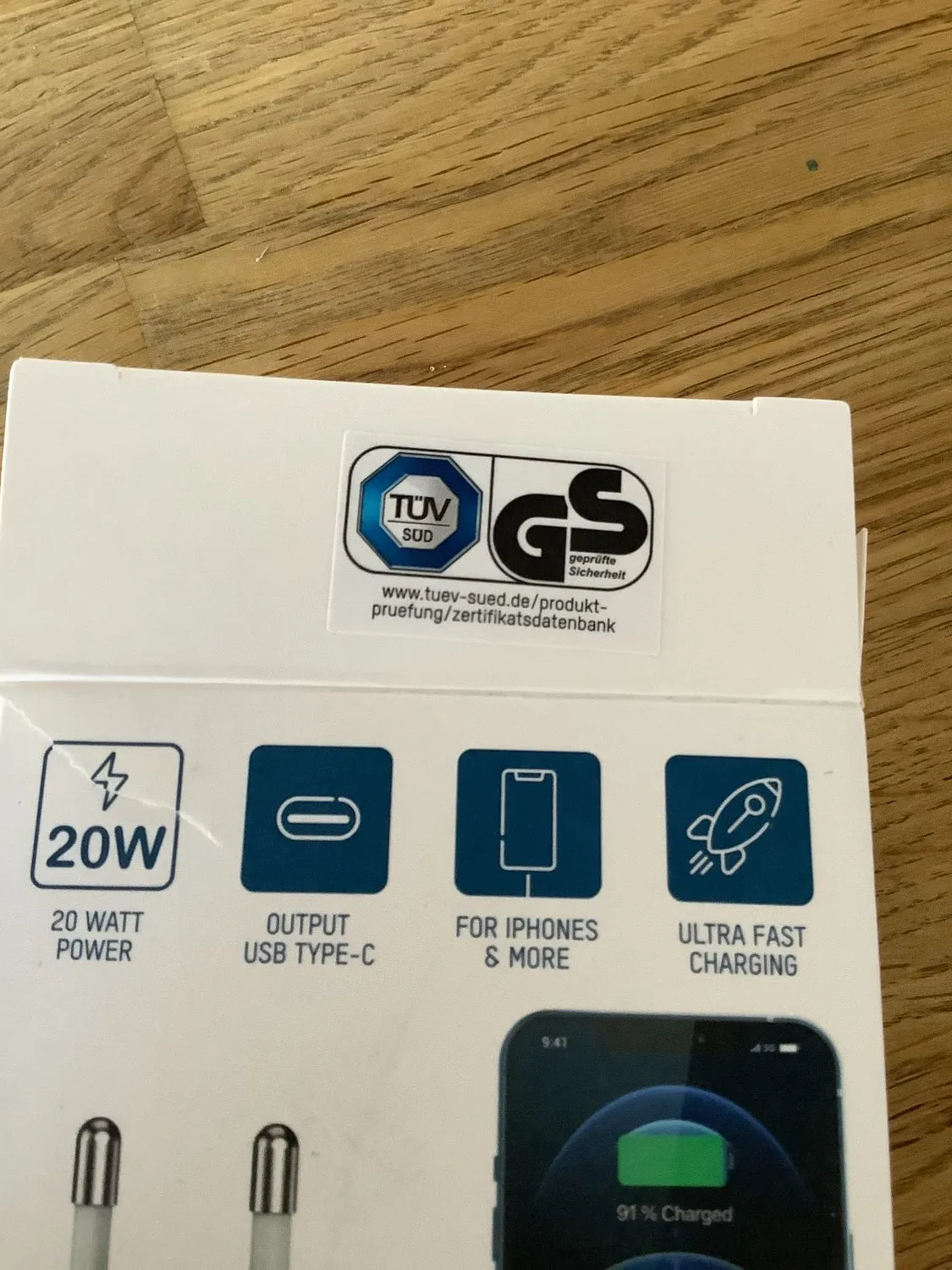 ANSMANN HC120PD chargeur USB-A 20 W blanc