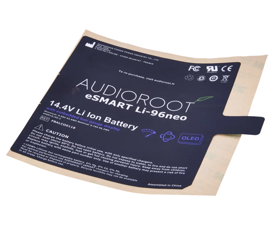 BSRF Audioroot Li-96neo étiquette de remplacement