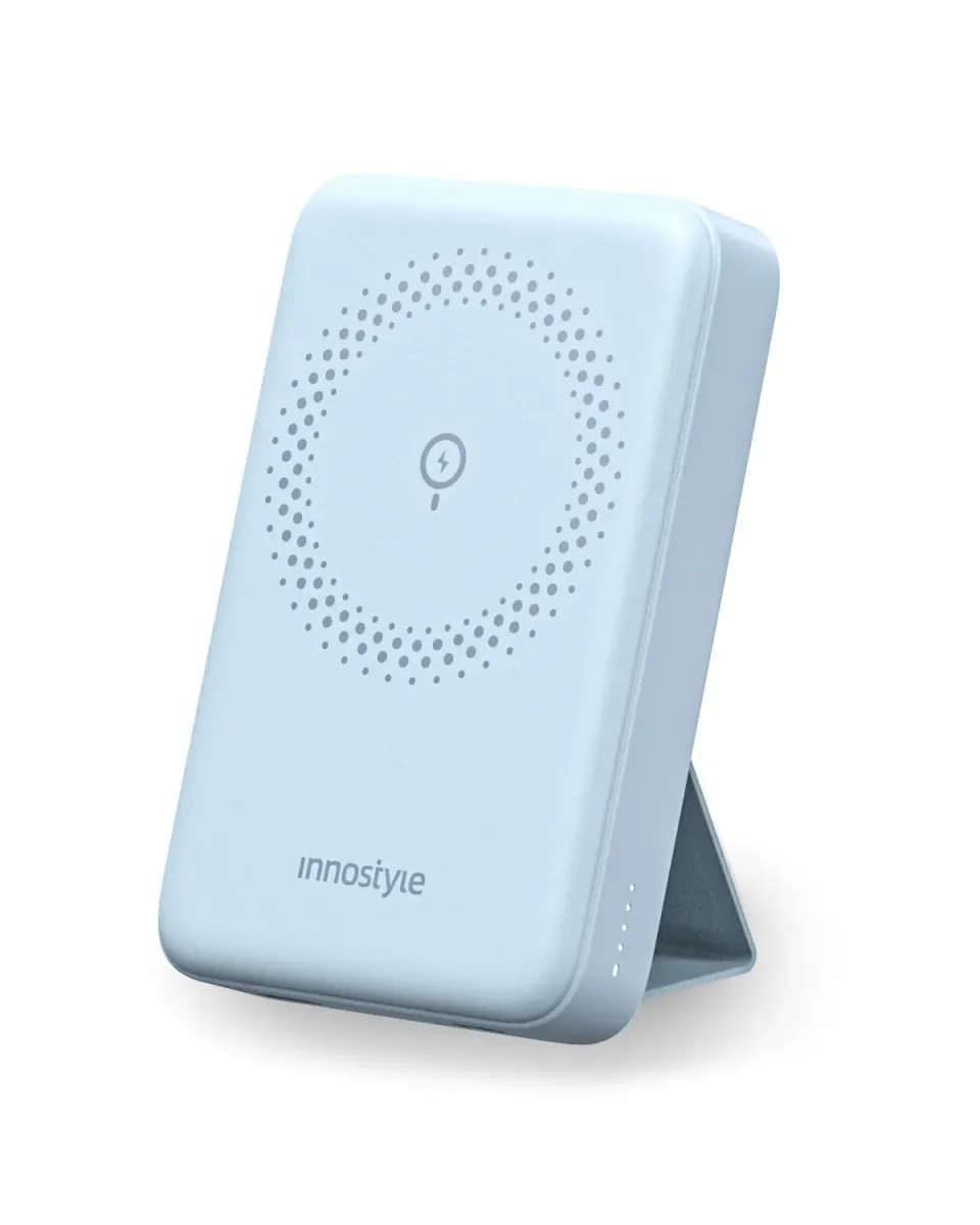 Innostyle PowerMag Slim batterie externe MagSafe 10 000 mAh bleue