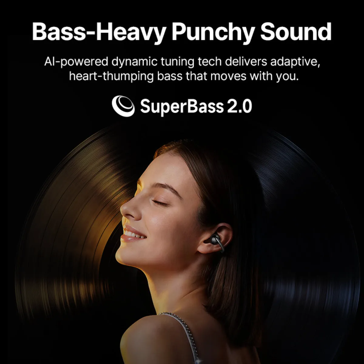 Baseus Bowie MC2 Air écouteurs open-ear sans fil Cosmic Black IP67